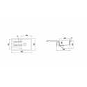 SCHOCK KITCHEN SINK TOLEDO D100 1 BOWL CRISTADUR PURE WHITE