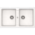SCHOCK KITCHEN SINK TOLEDO N200 2 BOWLS CRISTADUR PURE WHITE