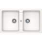 FREGADERO SCHOCK TOLEDO N200 DE DOBLE SENO CRISTADUR BLANCO PURO
