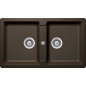 SCHOCK KITCHEN SINK TOLEDO N200 2 BOWLS CRISTADUR BRONZE