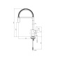 NOBILI FLAG SINGLE LEVER SINK MIXER TAP CHROME PLATED