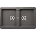 FREGADERO SCHOCK TOLEDO N200 DE DOBLE SENO CRISTADUR SILVERSTONE