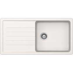 FREGADERO SCHOCK TOLEDO D100L DE 1 SENO CRISTADUR BLANCO PURO