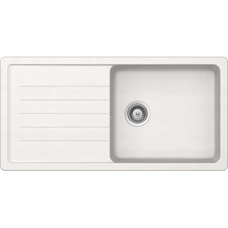 SCHOCK EINBAUSPÜLE TOLEDO D100L CRISTADUR PURES WEISS