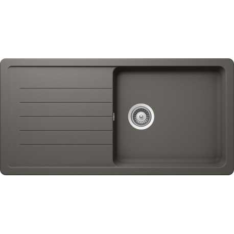 SCHOCK EINBAUSPÜLE TOLEDO D100L CRISTADUR SILVERSTONE