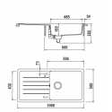 SCHOCK EINBAUSPÜLE TOLEDO D100L CRISTADUR SILVERSTONE