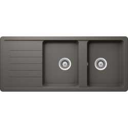 LAVELLO SCHOCK TOLEDO D200A 2 VASCHE CRISTADUR SILVERSTONE