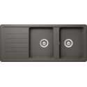 LAVELLO SCHOCK TOLEDO D200A 2 VASCHE CRISTADUR SILVERSTONE