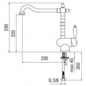 NOBILI ANTICA 18513 SINGLE LEVER SINK MIXER TAP CHROME