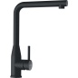 SCHOCK KETO SINGLE LEVER KITCHEN SINK MIXER TAP BLACK STAINLESS STEEL