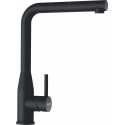 SCHOCK KETO SINGLE LEVER KITCHEN SINK MIXER TAP WITH PULL OUT SPRAY BLACK STAINLESS STEEL
