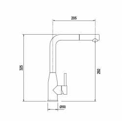 SCHOCK KETO SINGLE LEVER KITCHEN SINK MIXER TAP WITH PULL OUT SPRAY BLACK STAINLESS STEEL