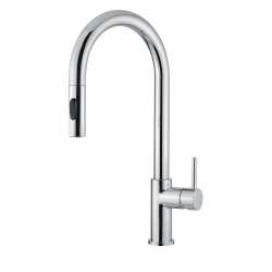 SCHOCK AQUARAIN SINGLE LEVER KITCHEN SINK MIXER TAP WITH PULL OUT SPRAY CHROME