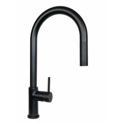 SCHOCK AQUARAIN SINGLE LEVER KITCHEN SINK MIXER TAP WITH PULL OUT SPRAY BLACK