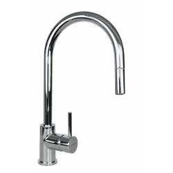 SCHOCK AQUASTAR SINGLE LEVER KITCHEN SINK MIXER TAP WITH PULL OUT SPRAY CHROME