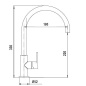 SCHOCK AQUASOUND GRIFO MONOCOMANDO PARA FREGADERO CAÑO HORIZONTAL CROMO