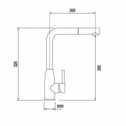 SCHOCK KETO SINGLE LEVER KITCHEN SINK MIXER TAP STAINLESS STEEL