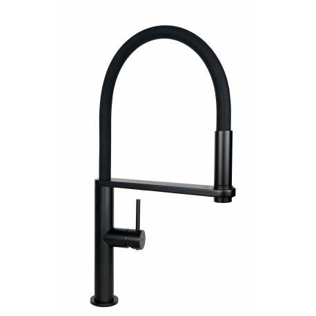 SCHOCK NEW AQUASHAKE SINGLE LEVER KITCHEN SINK MIXER TAP WITH PULL OUT SPRAY BLACK