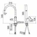 NOBILI SOFI SINGLE LEVER SINK MIXER TAP CHROME