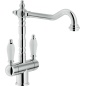 NOBILI ANTICA AT18117 DUAL CONTROL SINK KITCHEN MIXER TAP CHROME PLATED