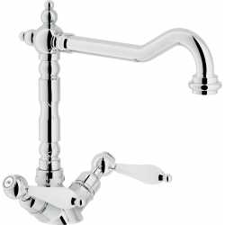 NOBILI ANTICA AT31117 DUAL CONTROL SINK KITCHEN MIXER TAP CHROME PLATED