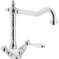 NOBILI ANTICA AT31117 DUAL CONTROL SINK KITCHEN MIXER TAP CHROME PLATED