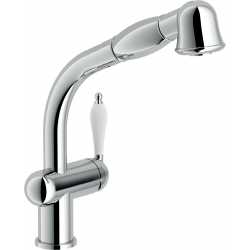 NOBILI ANTICA AT18517 ROBINET MITIGEUR MONOCOMMANDE AVEC DOUCHETTE CHROME