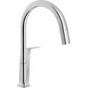 NOBILI ACQUAVIVA SINGLE LEVER SINK MIXER TAP WITH PULL OUT SPRAY CHROME