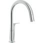 NOBILI ACQUAVIVA SINGLE LEVER SINK MIXER TAP WITH PULL OUT SPRAY CHROME