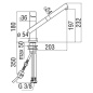 NOBILI TOWER SINGLE LEVER SINK MIXER TAP WITH PULL OUT SPRAY CHROME