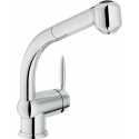 NOBILI OVETTO SINGLE LEVER SINK MIXER TAP WITH PULL OUT SPRAY CHROME