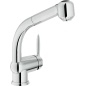 NOBILI OVETTO SINGLE LEVER SINK MIXER TAP WITH PULL OUT SPRAY CHROME