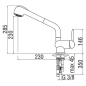 NOBILI OVETTO SINGLE LEVER SINK MIXER TAP WITH PULL OUT SPRAY CHROME