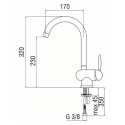 NOBILI OVETTO SINGLE LEVER SINK MIXER TAP CHROME