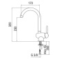 NOBILI OVETTO SINGLE LEVER SINK MIXER TAP CHROME