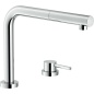 NOBILI ACQUERELLI SINGLE CONTROL MIXER TAP RETRACTABLE SPOUT WITH PULL OUT SPRAY CHROME