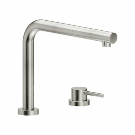 NOBILI ACQUERELLI SINGLE CONTROL MIXER TAP RETRACTABLE SPOUT WITH PULL OUT SPRAY STAINLESS STEEL
