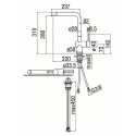 NOBILI LIVE UNDER WINDOW KITCHEN SINGLE LEVER SINK MIXER TAP CHROME