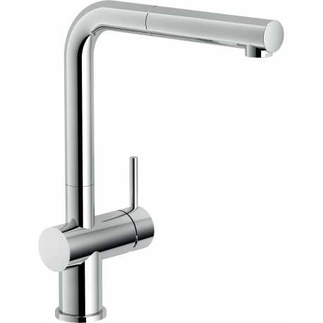 NOBILI LIVE GRIFO BAJO VENTANA MONOCOMANDO PARA FREGADERO CON DUCHA DE MANO CROMADO