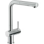 NOBILI LIVE UNDER WINDOW KITCHEN SINGLE LEVER SINK MIXER TAP WITH PULL OUT SPRAY CHROME