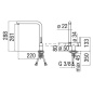 NOBILI FLAG UNDER WINDOW KITCHEN SINGLE LEVER SINK MIXER TAP STAINLESS STEEL