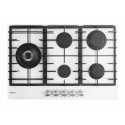 SCHOCK GAS HOB CRYSTAL PC 75 WHITE GLASS 75 CM
