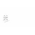 SCHOCK GAS HOB CRYSTAL PC60 1T BLACK GLASS 60 CM