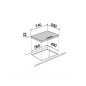 SCHOCK GASKOCHFELD PROFESSIONAL PC75 EDELSTAHL 75 CM