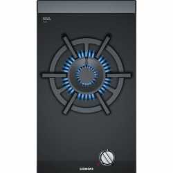SIEMENS DOMINO GAS HOB 1 BURNER ER326AB70E BLACK CERAMIC GLASS 30 CM