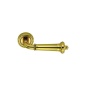 COLOMBO DESIGN DOOR HANDLES PAIR ON ROSE SERIES ANTOLOGHIA BYBLOS