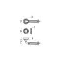 COLOMBO DESIGN DOOR HANDLES PAIR ON ROSE SERIES ANTOLOGHIA BYBLOS