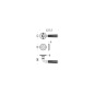 COLOMBO DESIGN DOOR HANDLES PAIR ON ROSE SERIES ANTOLOGHIA CAPRI