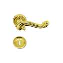 COLOMBO DESIGN DOOR HANDLES PAIR ON ROSE SERIES ANTOLOGHIA BAROCCO