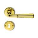 COLOMBO DESIGN DOOR HANDLES PAIR ON ROSE SERIES ANTOLOGHIA ACCADEMIA